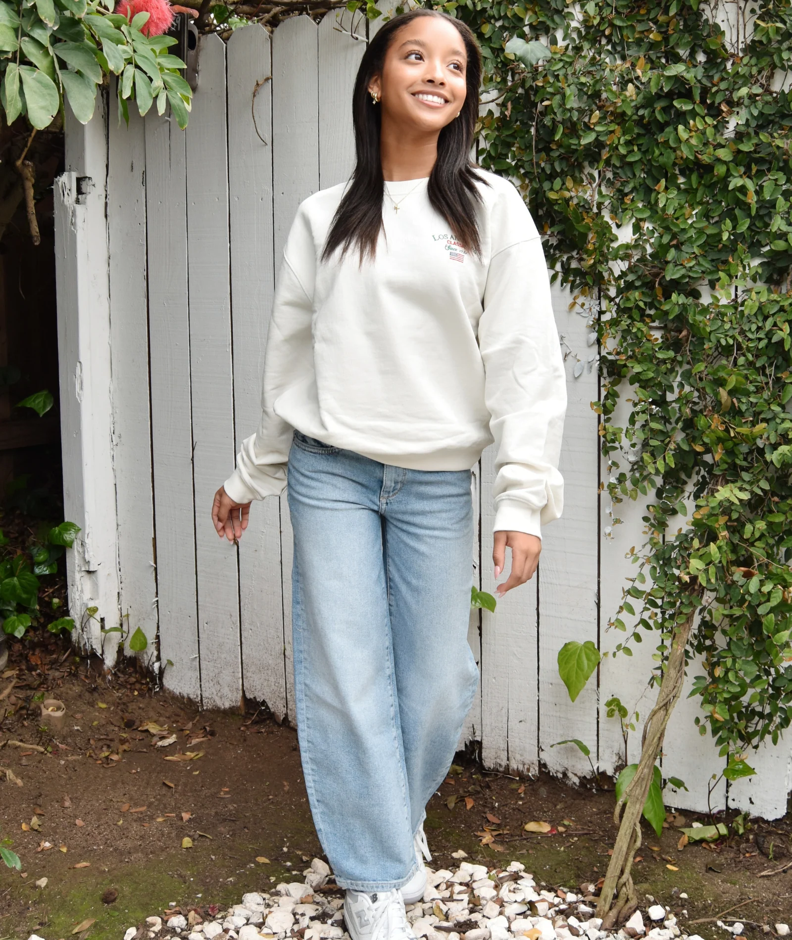 DL1961 Girls Lilia  Island Park Barrel Leg Jeans - Image 5