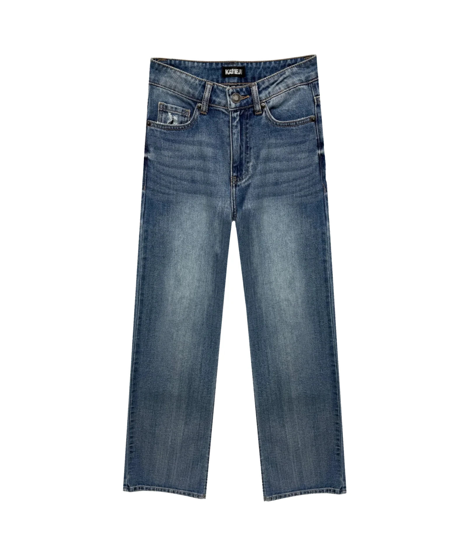Katie J NYC Juniors Copenhagen Medium Wash Jeans - Image 8
